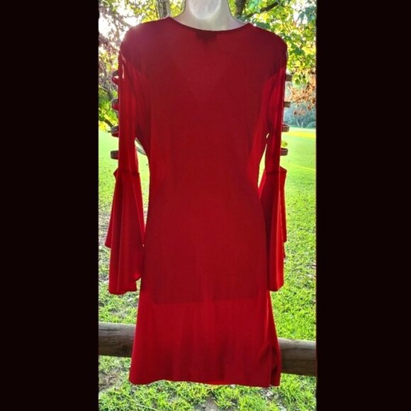 ❤️Beautiful MSK red rhinestone dress size Med ♥️ - Picture 2 of 6
